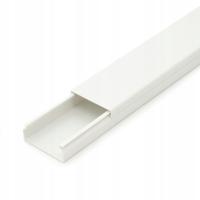 LISTWA DO UKŁADANIA KABLI KANAŁ KABLOWY KORYTKO POKRYWA PCV 40x16 2m BKK