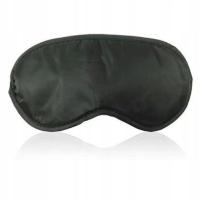 Czarna Satynowa Maska na Oczy - Wyostrz Zmysły ZAKRYJ OCZY!