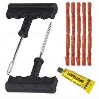 ZESTAW NAPRAWCZY DO NAPRAWY OPON SZYDŁO SZKURKI KLEJ WIERTŁO WULKANIZATOR