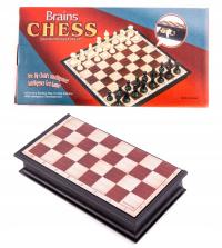 Магнитные шахматы мини дорожные шашки 18 x 18 см