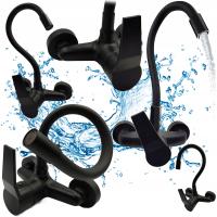 BATERIA KUCHENNA ŚCIENNA CZARNA ELASTYCZNA WYLEWKA FLEX JEDNOUCHWYTOWA