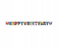 Baner Girlanda Happy Birthday Super Mario 190 cm