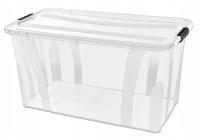 Контейнер пластиковый 80l Master BOX большой прозрачный с крышкой
