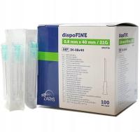 IGŁA IGŁY INIEKCYJNE 1,8MM X 40MM DISPOFINE 100SZT