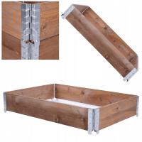 Nadstawka paletowa 120x80 sztaplowane nadstawki paletowe grządka zielnik x2