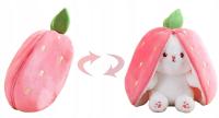 КРОЛИК В КЛУБНИКЕ ПЛЮШЕВЫЙ ТАЛИСМАН 2В1 ПЛЮШЕВЫЙ СЮРПРИЗ ИГРУШКА