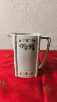 zabytkowy mlecznik z białej porcelany Franz Prause Nieder-Salzbrunn