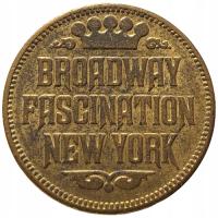 28050. Broadway Fascination New York - token/żeton (5,40g/25mm)