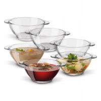 Набор стеклянных суповых бульонов с ручками Tadar 6 x 400 мл