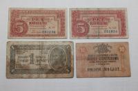 5 koron 1949 Czechosłowacja, 1 dinar 1944 Jugosław