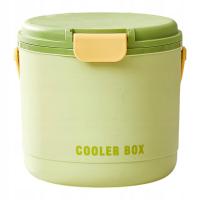 Wiaderko na lód Wielozadaniowe z pokrywką Akcesoria do wózków barowych Kosz do przechowywania lodu Zielony