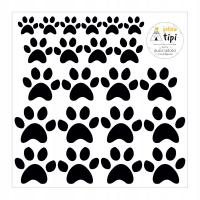 YellowTipi Naklejka na podłogę ślady kota
