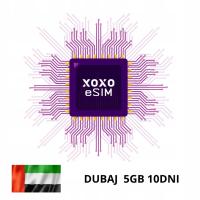 XOXO eSIM Dubaj 5GB na 10 dni