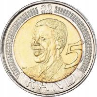 RPA 5 randów Nelson Mandela 2008