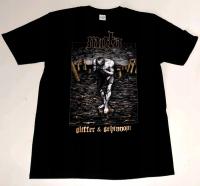 MGŁA Glitter black metal t-shirt r L