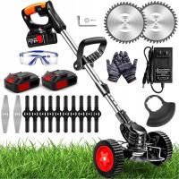 PODKASZARKA AKUMULATOROWA ELEKTRYCZNA KOSA WYKASZARKA DO TRAWY 21V 2 x AKU