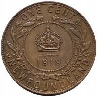 45918. Nowa Fundlandia, 1 cent, 1919r.