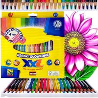 ASTRA школьные карандаши гексагональные карандаши 24 цвета толстый графит 4 мм
