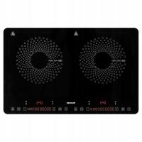 Kuchenka indukcyjna przenośna 3400W 2 palniki czarna SLIM Sencor SCP 4501BK