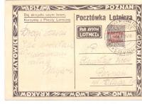 Poczta lotnicza znaczek Fi 264 kartka okolicznościowa 1934