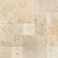 TRAWERTYN IVORY TUMBLED SQUARE PAVIO PŁYTKI KAMIENNE gr. 1,2cm