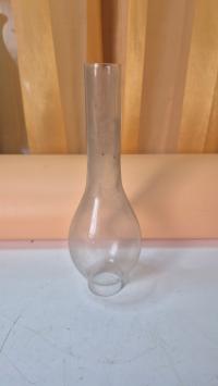 Piękny stady szklany komin do lampy naftowej klosz starocia PRL (14
