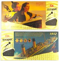 Титаник позолоченные банкноты коллекционный подарок