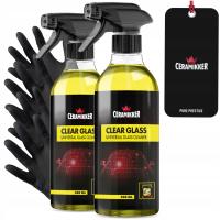 2× Płyn do mycia szyb samochodowych lusterek bez smug spray CLEAR GLASS 500 ml