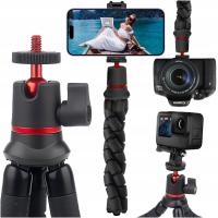 ELASTYCZNY STATYW DO ZDJĘĆ MINI TRIPOD GIĘTKI NA APARAT KAMERĘ 1/4 TRÓJNÓG