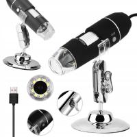 Цифровой USB микроскоп камера лупа 800X 1600x1200 приближение 8 LED 2Mpx