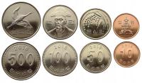 KOREA POŁUDNIOWA ZESTAW 4 MONET 10 - 500 WON 2016 ŚWIĄTYNIA PTAK ŻURAW UNC