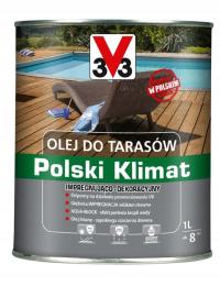 V33 Olej do tarasów Polski Klimat Palisander 1L