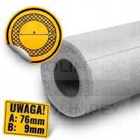 Otulina otuliny izolacja rur szara 76/9 1 m