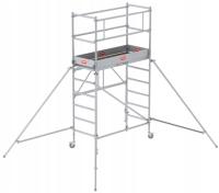 Rusztowanie aluminiowe jezdne składane modułowe przejezdne ALTREX 3.80m rob