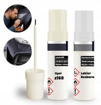 Zaprawka OPEL 168 (z168) Zestaw 2w1: Lakier Bazowy + Bezbarwny z Pędzelkiem