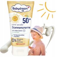 BABYDREAM KREM OCHRONY NA SŁOŃCE DLA NIEMOWLĄT WODOODPORNY z filtrem 50+