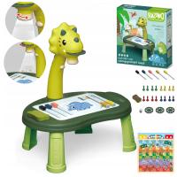 Projektor do Rysowania Dinozaur Zielony Stolik Chińczyk