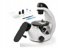 Mikroskop inwersyjny 40x–320x – idealny do grubszych preparatów