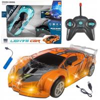 DUŻY SAMOCHÓD ZDALNIE STEROWANY AUTO ŚWIECĄCA KAROSERIA ŁADOWARKA USB