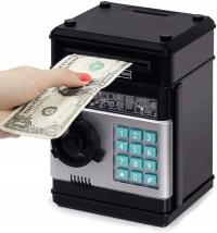 Копилка сейф банкомат для монет банкноты PIN