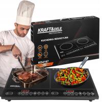 Kuchenka indukcyjna dwupalnikowa płyta indukcyjna elektryczna moc 2x2000W