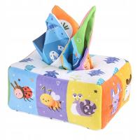 Montessori Tissue Box Toys Chusty do żonglowania