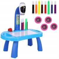 PROJEKTOR DO NAUKI RYSOWANIA RZUTNIK TABLICA STOLIK SLAJDY FLAMASTRY