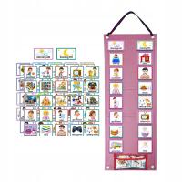 Wizualny harmonogram dla dzieci Tygodniowy wykres postępów Pomoce dydaktyczne Wizualne