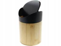 Мини-мусорное ведро для ванной комнаты 16,5 x 12 см, 1,5 л - бамбук