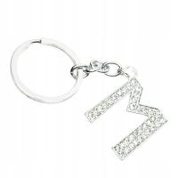 Alfabet Brelok Błyszczący breloczek Litery M