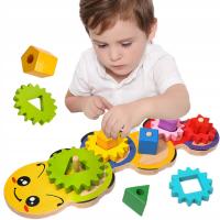 GRA ZRĘCZNOŚCIOWA SORTER NAKŁADANKA GĄSIENICA