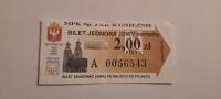 BILET MZK GNIEZNO 2,00zł