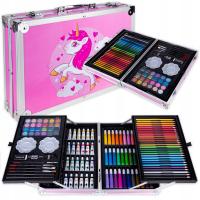 MEGA ZESTAW ARTYSTYCZNY DO MALOWANIA WALIZKA 145el