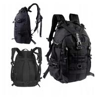 Рюкзак мужской военный тактический 1057 черный 35л много карманов